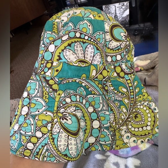Vera Bradley Floral Bucket Hat in Yellow and Teal - Picture 4 of 4